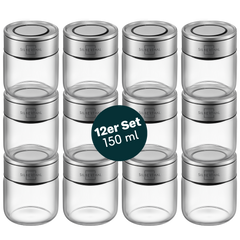 Gewürzgläser 150ml 12er Set