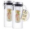 2x Glaskaraffen 1 Liter Set