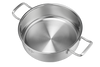 Servierpfanne Unbeschichtet 24 cm mit Deckel