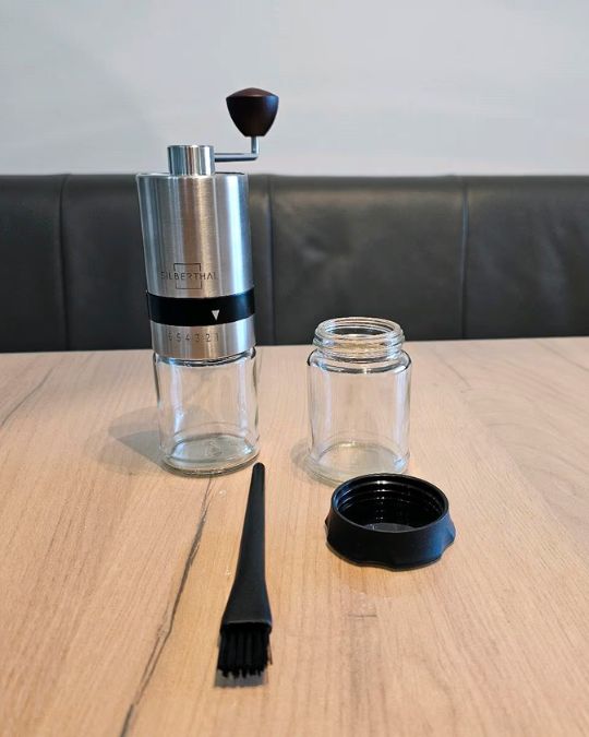 Kundenfoto: French Press mit Kaffeemühle
